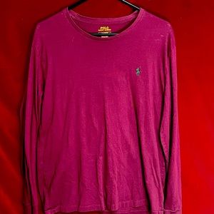 Ralph Lauren burgundy long sleeve Large
